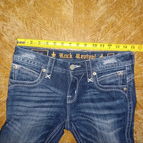 Rock Revival Stephan Boot Cut Blue Jeans Womens Size 26 x 21.5 - Picture 5 of 7